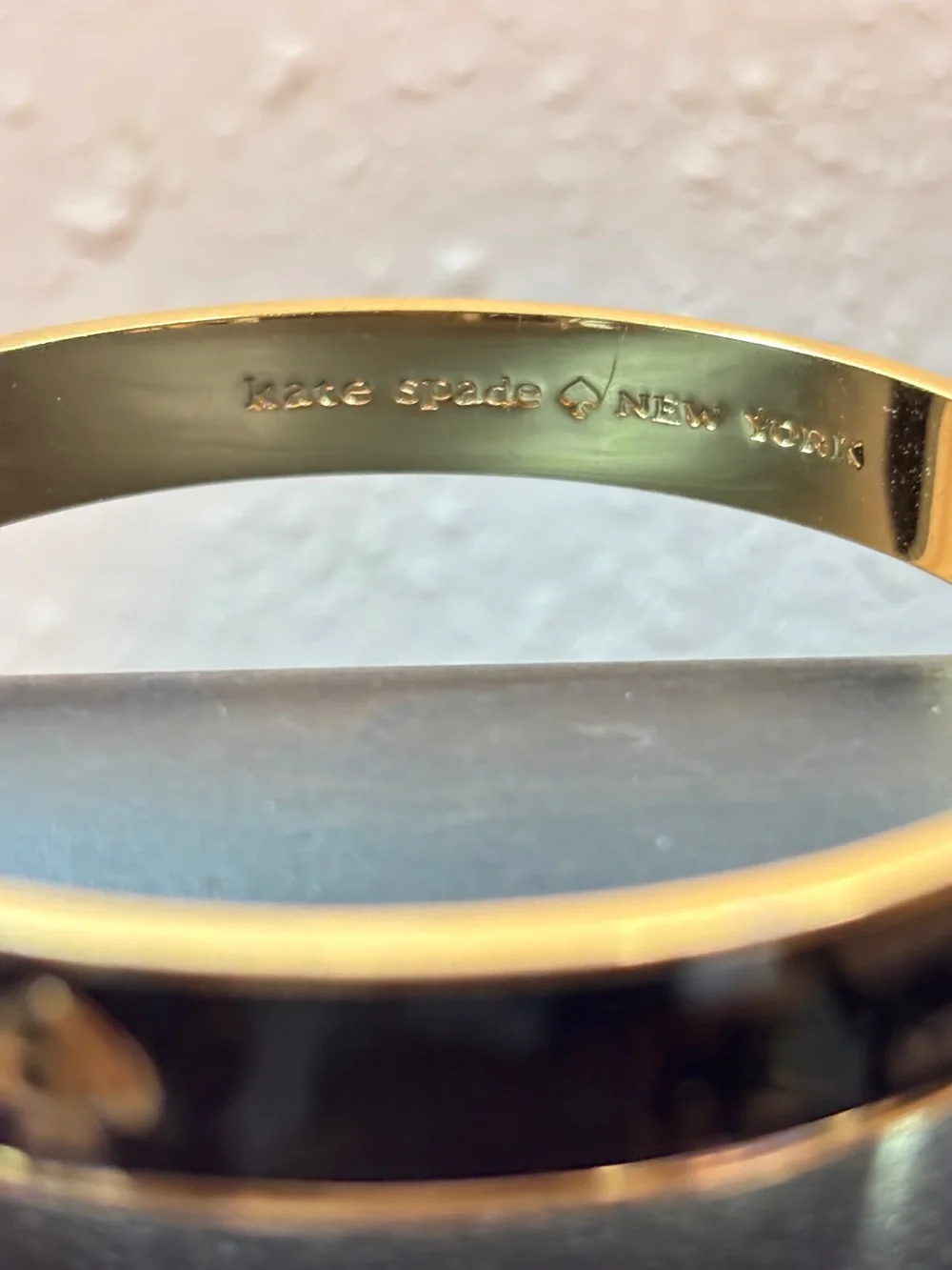 kate spade Black and Gold Enamel Bangle Bracelet - Picture 4 of 6